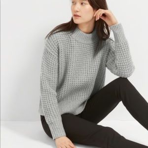 Everlane The Wool-Cashmere Waffle Square Crew